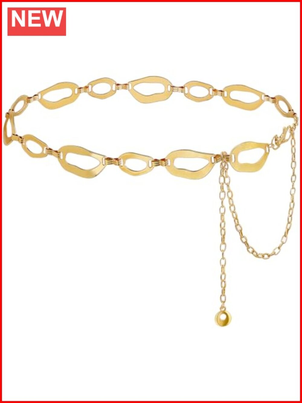 Waist Chain for Women Chunky Chain Belt for Dresses Alloy